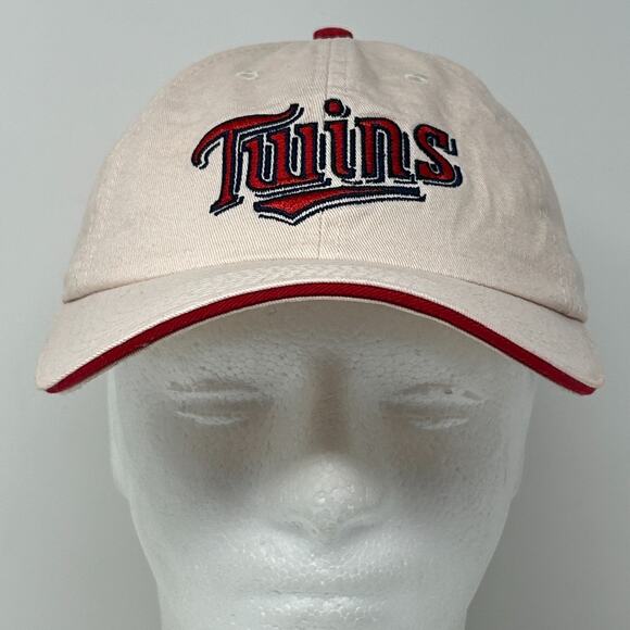 Vintage Y2Ks Minnesota Twins Hat Baseball Cap Dairy Queen 2001 Beige Snapback - Picture 2 of 8